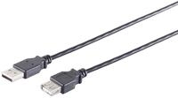 S-IMPULS USB-A Verl&auml;ngerungskabel 2.0 schwarz 3m