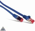 S-IMPULS CAT.6a Patchkabel, halogenfrei, GHMT zertifiziert, 0,5 m, blau