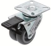 BGS TECHNIC Doppellenkrolle Kugelgelagert 81944, &Oslash; 50 mm, gebremst