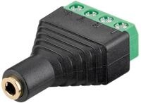 GOOBAY Terminal Block 59200, 4-pin auf 3,5 mm Klinkenbuchse