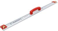 BGS TECHNIC Schneid- und Markierlineal, mit Griff und Wasserwaage, 750 mm