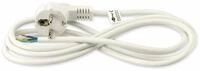 GOOBAY Netzkabel mit Schutzkontaktstecker, 2 m, wei&szlig;