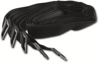 CHILITEC Klettband-Set mit &Ouml;se, 80x3 cm, schwarz, 5 St&uuml;ck
