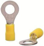 QUADRIOS Ringkabelschuh, 22C459, 4,0 - 6,0 mm&sup2;, Gelb, Teilisoliert, Loch-&Oslash;...