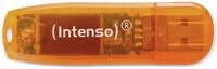 INTENSO USB-Stick Rainbow Line 3502490 USB 2.0 64GB orange/transparent
