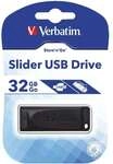 VERBATIM USB-Speicherstick Store n Go Slider, 32GB