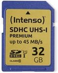INTENSO SDHC Card 3421480, 32 GB, Class 10, UHS-I