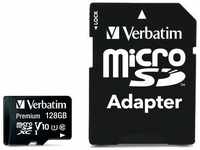 Verbatim 44085, VERBATIM MicroSDXC Card Premium, 128 GB, Class 10, inkl. Adapter