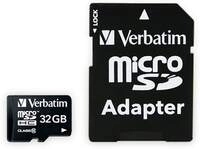 VERBATIM MicroSDHC Card Premium, 32 GB, Class 10, inkl. Adapter VERBATIM MicroSDHC Card Premium, 32 GB, Class 10, inkl. Adapter