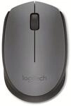 LOGITECH Funkmaus M170, 1000 dpi, 3 Tasten, grau