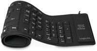 LOGILINK Tastatur ID0019A, flexibel, schwarz