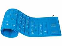 LogiLink ID0035A, LOGILINK Tastatur ID0035A, flexibel, blau