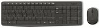 LOGITECH Tastatur- und Maus-Set MK235, Wireless, anthrazit