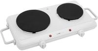 CLATRONIC Doppelkochplatte DKP 3583, 1x &Oslash;180mm, 1500W, 1x &Oslash;150mm, 1000W, wei&szlig;
