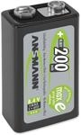 ANSMANN NiMH-9V-Block-Akku maxE, 200 mAh