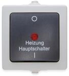 KOPP Feuchtraum-Heizungshauptschalter Nautic, 565356002, beleuchtet, grau