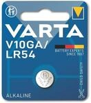 VARTA Knopfzelle Alkaline, LR54, 1.5V V10GA, 1.5V, 1 St&uuml;ck