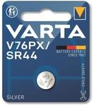 VARTA Knopfzelle Silver Oxide, V76PX SR44, 1.55V, 1 St&uuml;ck