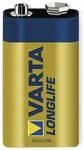 VARTA 9V-Blockbatterie LONGLIFE, 1St.