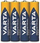 VARTA Batterie Alkaline, Micro, AAA, LR03, 1.5V, Industrial Pro, 4 St&uuml;ck