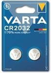 VARTA Knopfzelle Lithium, CR2032, 3V 2 St&uuml;ck