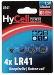 HYCELL Knopfzelle LR41, Alkaline, 1,5 V-, 4 St&uuml;ck