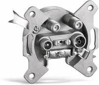 GOOBAY Antennendose 67049, 4-Loch Stich-/Enddose, 75Ohm