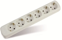 AS SCHWABE Steckdosenleiste ohne Kabel, 6-fach, wei&szlig;