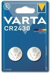 VARTA Knopfzelle Lithium, CR2430, 3V 2 St&uuml;ck