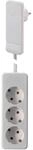 GEBRO Steckdosenleiste 104556, 3-fach, mit Flachstecker SmartPlug, wei&szlig;