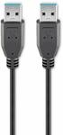 GOOBAY USB 3.0 Super-Speed Anschlusskabel A/A 93928, 1,8 m, schwarz