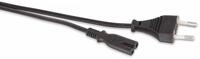 GOOBAY Euro-Netzkabel, 3 m, schwarz