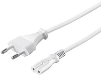 GOOBAY Euro-Netzkabel, 5 m, wei&szlig;