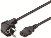 GOOBAY Kaltger&auml;tekabel NK 101 S-300, 3 m, schwarz