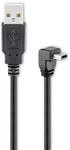 GOOBAY USB 2.0 Hi-Speed Anschlusskabel A/B 93971, 90&deg;, 1,8 m, schwarz