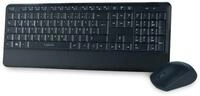 LOGILINK Funktastatur- und Maus-Set ID0161, Slim, schwarz
