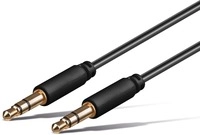 GOOBAY Klinkenkabel 69108, Superslim, 3 m, schwarz