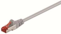 GOOBAY CAT.6 Netzwerkkabel, S/FTP, PIMF, CU, LSZH, grau, 0,5 m