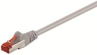 GOOBAY CAT.6 Netzwerkkabel, S/FTP, PIMF, CU, LSZH, grau, 1,0 m