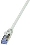 LOGILINK Patchkabel PrimeLine CAT.6A mit Cat.7 Rohkabel S/FTP grau 0,5m