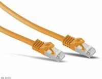 S-IMPULS RJ45 Patchkabel S/FTP (PIMF), m. CAT.7 Rohkabel, 0,25 m, orange