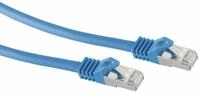 S-IMPULS RJ45 Patchkabel S/FTP (PIMF), m. CAT.7 Rohkabel, 20 m, blau