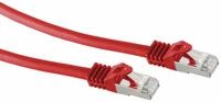 S-IMPULS RJ45 Patchkabel S/FTP (PIMF), m. CAT.7 Rohkabel, 10 m, rot