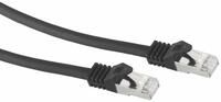 S-IMPULS RJ45 Patchkabel S/FTP (PIMF), m. CAT.7 Rohkabel, 3 m, schwarz