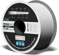 MEGASAT Koaxialkabel , Vollkupfer, 135 dB, 100 m