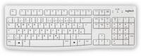LOGITECH USB-Tastatur K120, QWERTZ, wei&szlig;