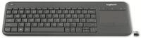 LOGITECH Funktastatur K400, Plus TV, Touchpad, Unyfying