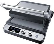 STEBA Kontaktgrill FG 120, Edelstahl, Antihaft, Timer, LED-Display