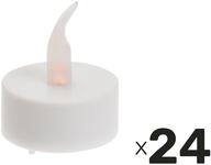 LED-Teelichter 24 St. Inkl. Batterien, mit Timerfunktion, warmwei&szlig;