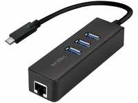 LogiLink UA0283, LOGILINK USB-C Ethernet-Adapter UA0283, USB-Switch, 3-port